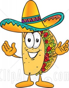 8041-Clipart-Picture-Of-A-Taco-Mascot-Cartoon-Character-With-Welcoming-Open-Arms